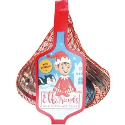 Elf & Friends Chocolate Coins - 60G<Party Delights Outlet