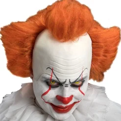 Evil Clown Wig With Latex Head<Party Delights Best