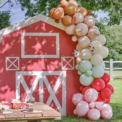 Party Delights Farm Friends Balloon Arch - 70 Balloons< Arches & Clouds