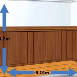 Floor Panelling Scene Setter - 9.1M<Party Delights New