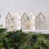 Fold Out Houses Wooden Christmas Decoration With String Lights<Party Delights Clearance