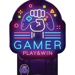 Party Delights Gamer Sign Cardboard Cutout - 135Cm X 99Cm< Cardboard Cut Outs