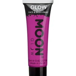 Party Delights Glow In The Dark Face & Body Paint - Purple 12Ml< Face Paints