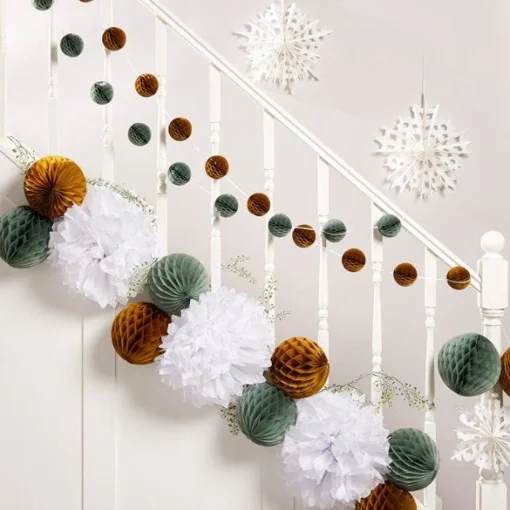 Gold & Silver Christmas Staircase Decorating Kit<Party Delights Hot