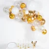 Party Delights Gold & White Balloon Arch Garland - 66 Balloons< Arches & Clouds
