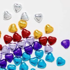 Party Delights Gold Foil Chocolate Hearts X20< Chocolates