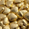 Party Delights Gold Foil Chocolate Hearts - 1Kg< Chocolates