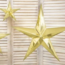 Gold Hanging Star - 70Cm<Party Delights Sale