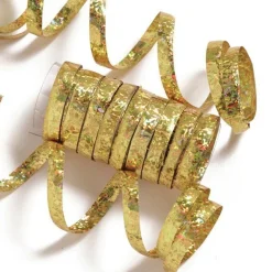 Party Delights Gold Holographic Streamers< Hanging Decorations