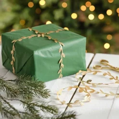 Gold Leaf Christmas Ribbon - 3M<Party Delights