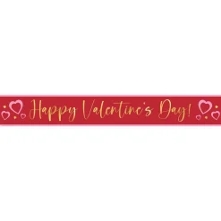 Party Delights Golden Hearts Paper Banners (3Pk)< Banners