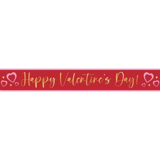 Party Delights Golden Hearts Paper Banners (3Pk)< Banners