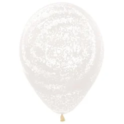 Graffiti Frosty White Balloons - 12