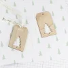 Green Christmas Tree Eco Wrapping Paper Kit With Ribbon & Tags<Party Delights Sale