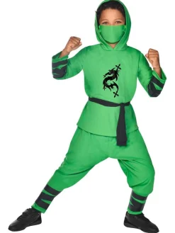 Green Ninja Warrior - Child And Teen Costume<Party Delights Hot