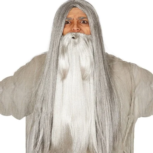 Grey Long Wig<Party Delights Hot