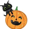 Halloween Cat & Pumpkin Supershape Balloon - 29" Foil<Party Delights
