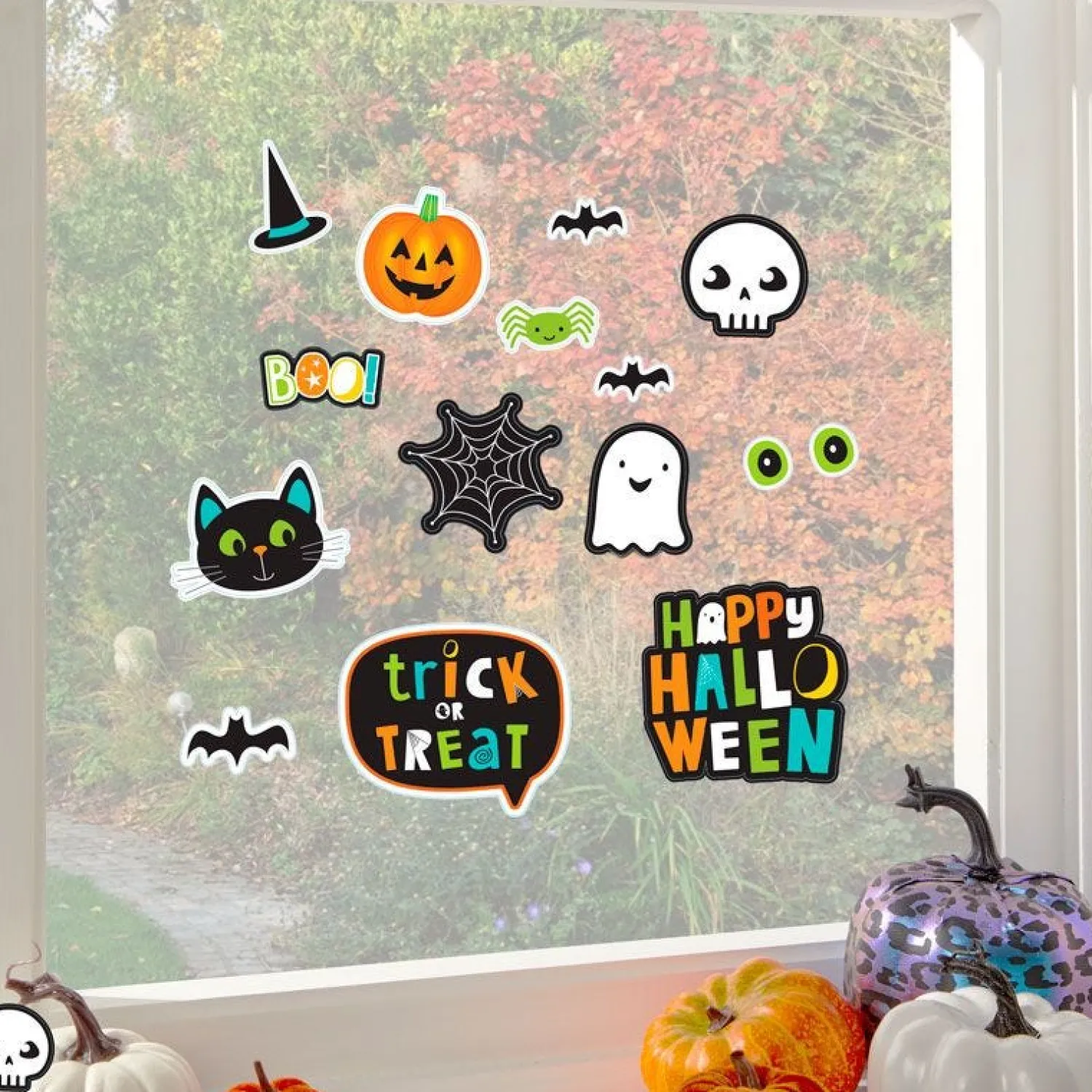 Hallo-Ween Friends Window Stickers<Party Delights Hot
