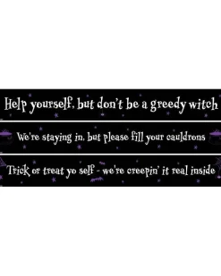 Halloween Help Yourself Paper Banners - 1M<Party Delights Clearance