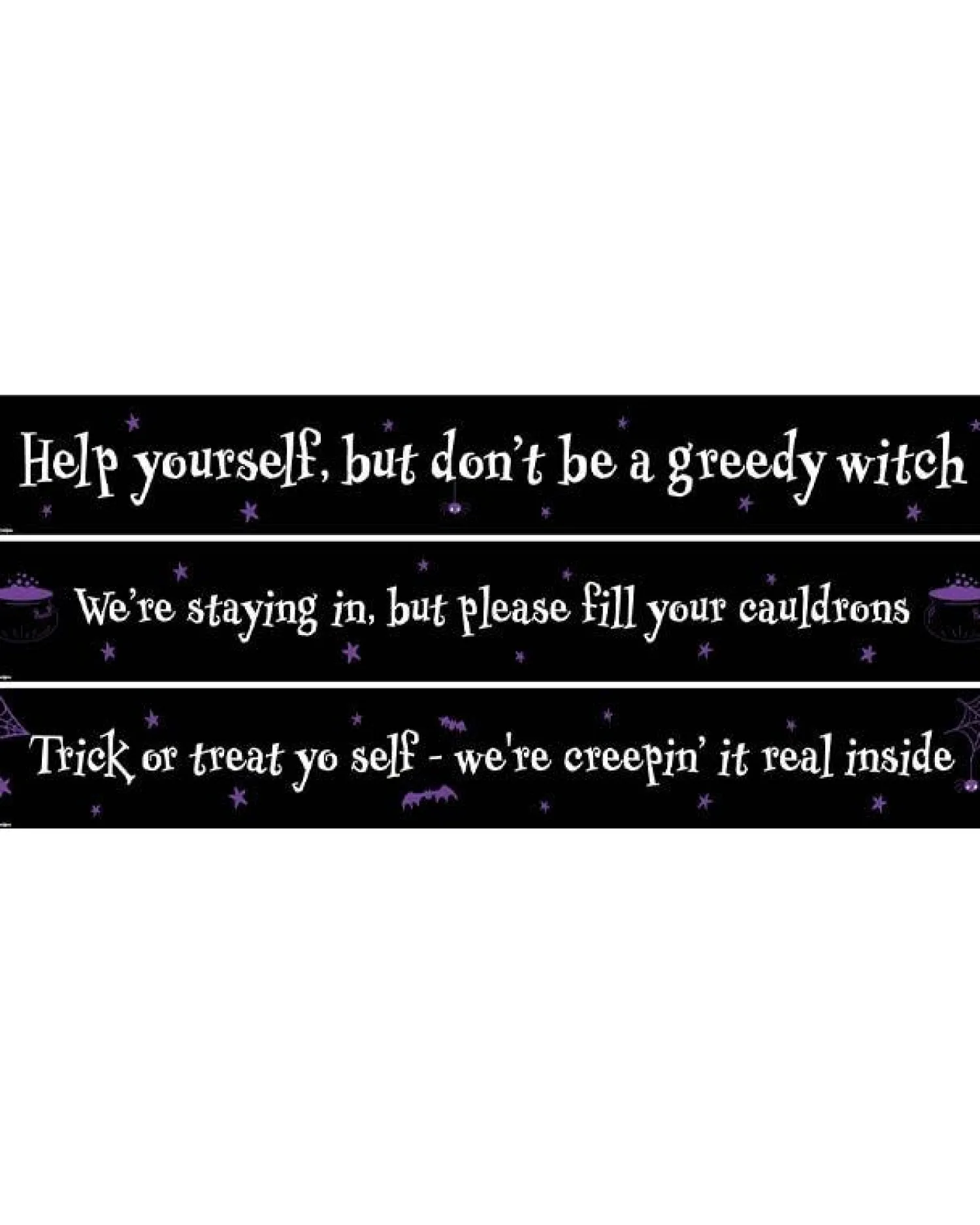 Halloween Help Yourself Paper Banners - 1M<Party Delights Clearance