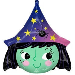 Halloween Witch Supershape Balloon - 19" Foil<Party Delights Clearance