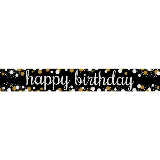 Party Delights Happy Birthday Paper Banners - 1M (3Pk)< Banners