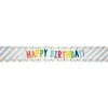 Party Delights Happy Birthday Stars Foil Banner< Banners