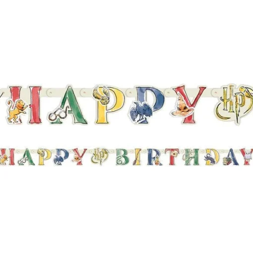 Party Delights Harry Potter Happy Birthday Letter Banner< Banners