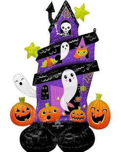 Haunted House Air Fill Airloonz Balloon - 50" Foil<Party Delights Online