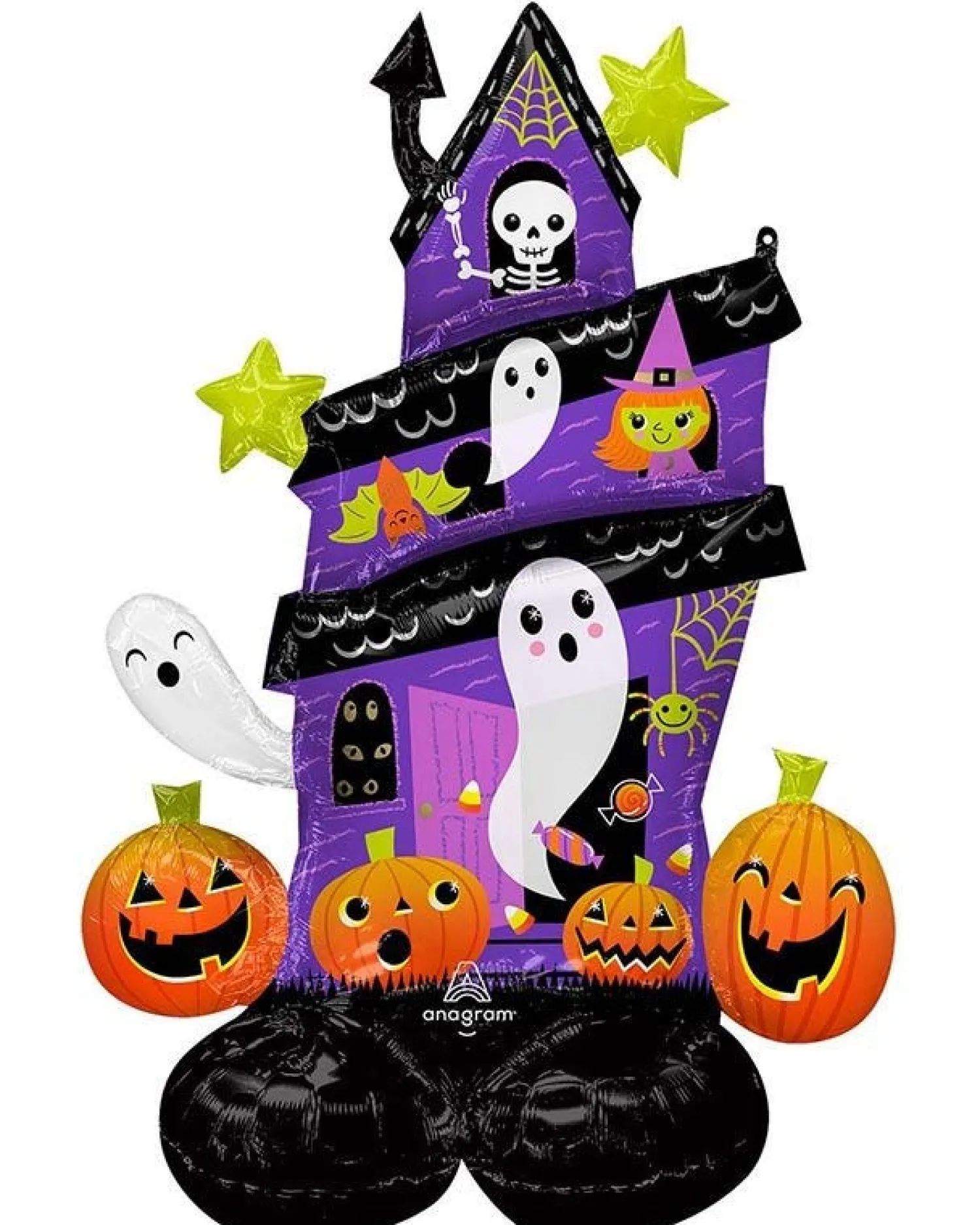 Haunted House Air Fill Airloonz Balloon - 50" Foil<Party Delights Online