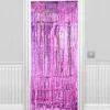 Party Delights Holographic Pink Foil Door Curtain - 2.4M X 92Cm< Party Backdrops