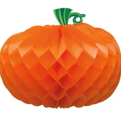 Honeycomb Pumpkin Decoration - 27Cm<Party Delights