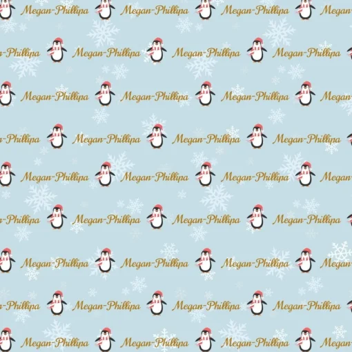 Icy Penguins Wrapping Paper<Party Delights Outlet