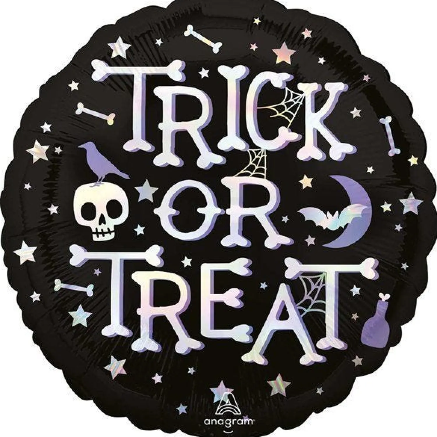 Iridescent 'Trick Or Treat' Balloon - 18" Foil<Party Delights Sale