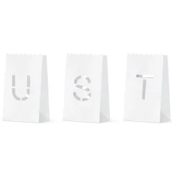 Party Delights Just Married Lantern Candle Bags - 19Cm (11Pk)< Hanging Decorations