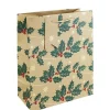 Kraft Holly Large Gift Bag - 33Cm X 26.5Cm<Party Delights Hot