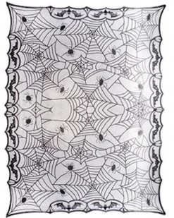 Lace Spiderweb Tablecloth - 120Cm X 160Cm<Party Delights Clearance
