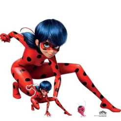 Party Delights Lady Bug Miraculous Cardboard Cutout - 93Cm X 116Cm< Cardboard Cut Outs