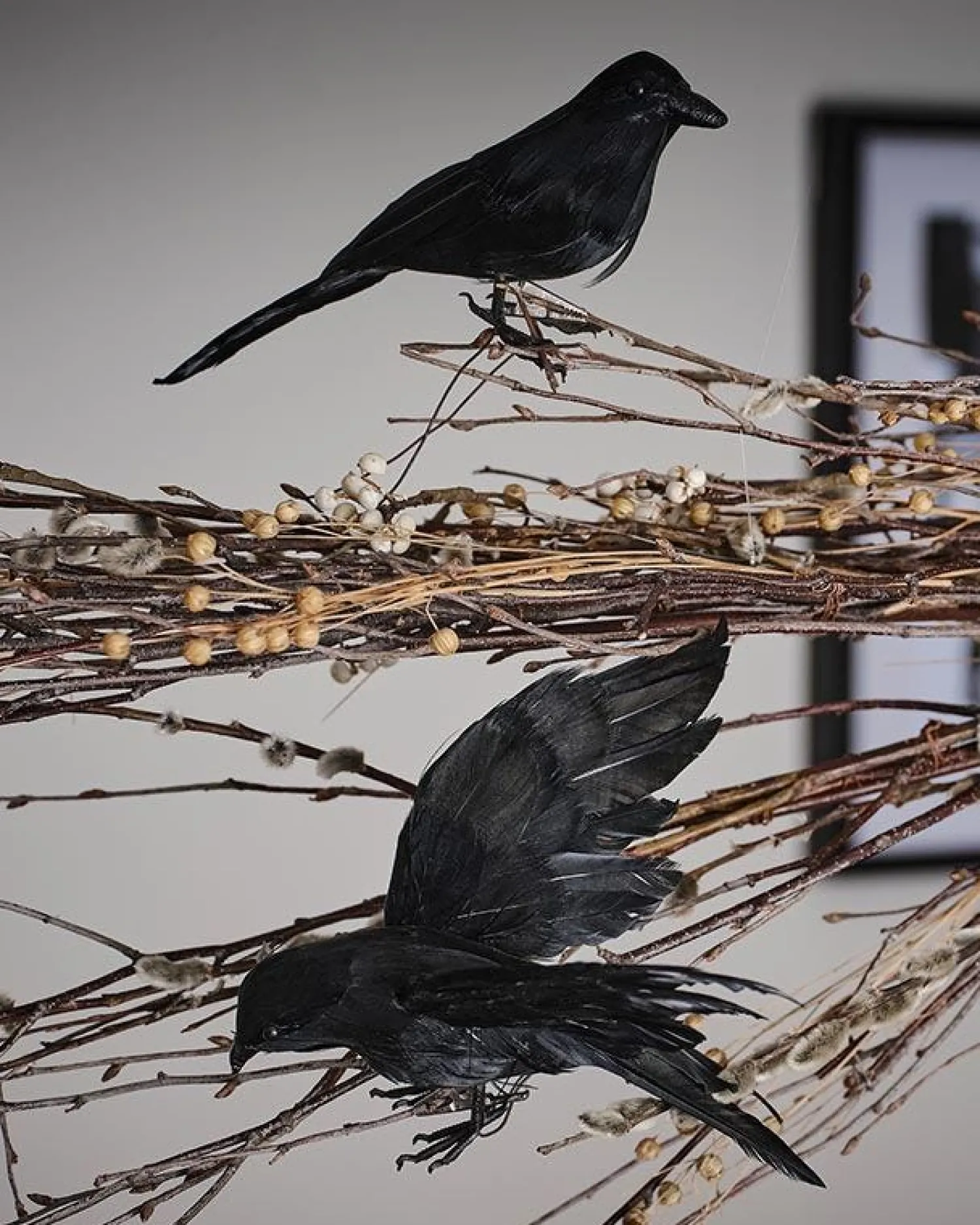 Large Crows Clip On Decorations (2Pk)<Party Delights