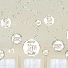 Party Delights Love & Leaves Hanging Swirl Decorations (12Pk)< Hanging Decorations