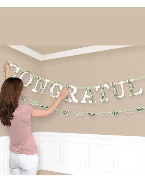 Party Delights Love & Leaves Jumbo Letter Banner - 3.5M< Banners