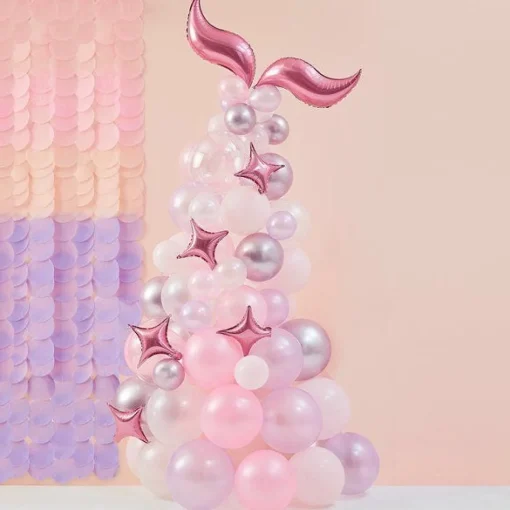 Party Delights Mermaid Magic Balloon Arch - 80 Balloons< Arches & Clouds