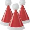 Mini Pom Pom Santa Party Hats (8Pk)<Party Delights Hot