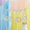 Party Delights Mix It Up Pastel 'Happy Birthday' Paper Banner - 1.5M< Bunting