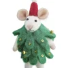 Mouse Christmas Tree Decoration<Party Delights Clearance