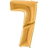 Party Delights Number 7 Gold Foil Balloon - 64"< Number Balloons