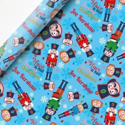 Nutcracker Christmas Personalised Wrapping Paper - 62 X 100Cm Sheet<Party Delights Hot