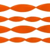 Party Delights Orange Crepe Paper Streamer - 24M< Hanging Decorations