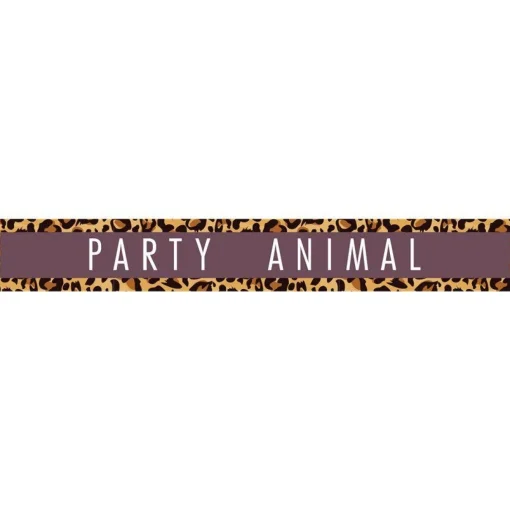 Party Delights Party Animal Paper Banner - 1M (3Pk)< Banners