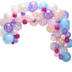 Party Delights Pastel Balloon Arch - 80 Balloons< Arches & Clouds